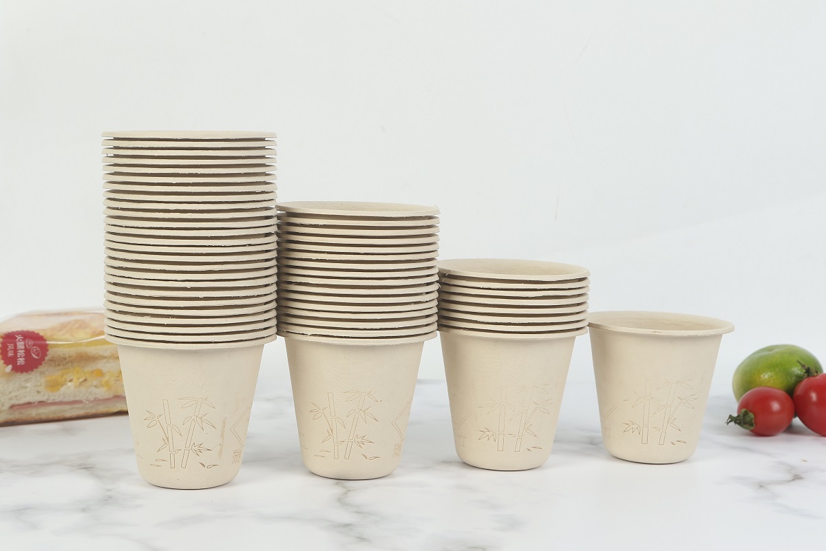 EcoFriendly Bamboo Disposable Extra Strong Cup 200ml / 7oz 60 Cups